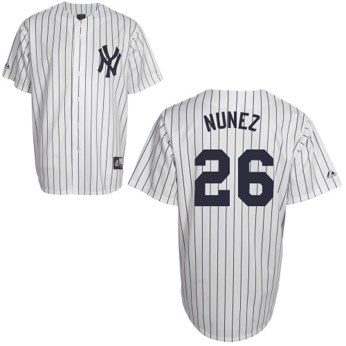 Eduardo Nunez #26 Youth Baseball Jersey-New York Yankees Authentic Home White MLB Jersey